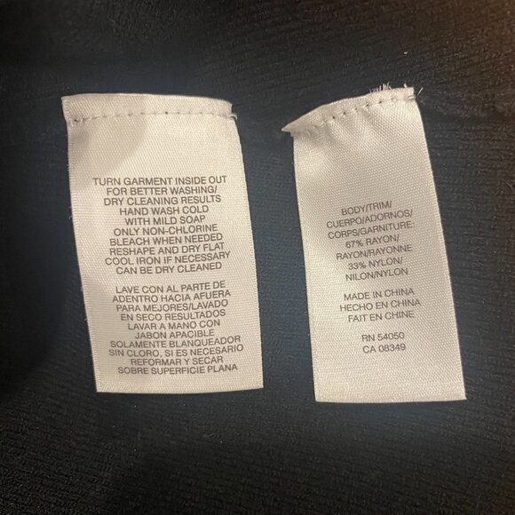 Y2k JONES NEW YORK BLACK & WHT 3/4 SLEEVE OVERSIZED SWEATER SNAP CLOSURE NWOT XL - Picture 8 of 8